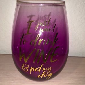 Drink Wine & Pet My Dog 30oz. Wine Glass 🐶